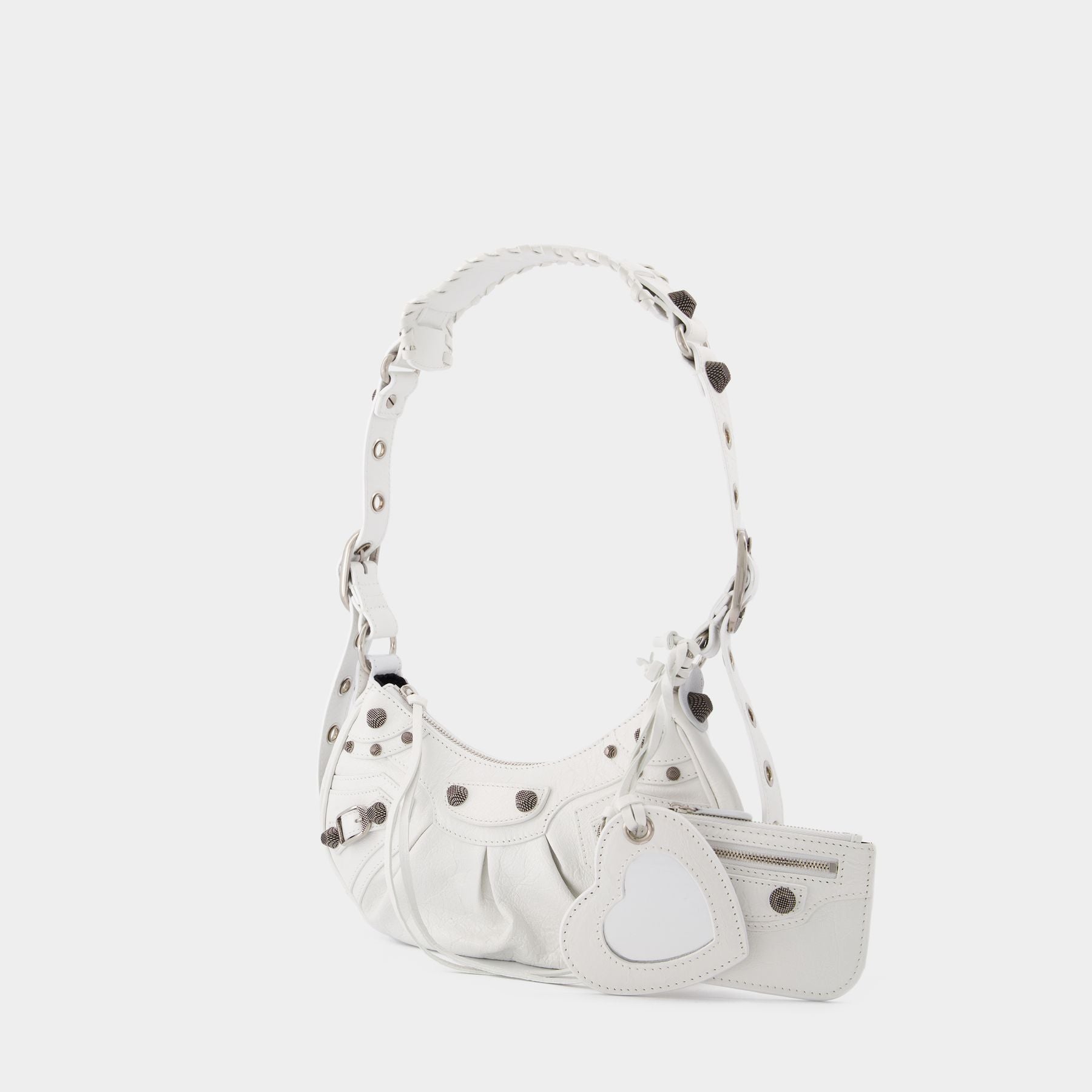 Cagole Shoulder Xs Bag - Balenciaga - Optic White - Leather