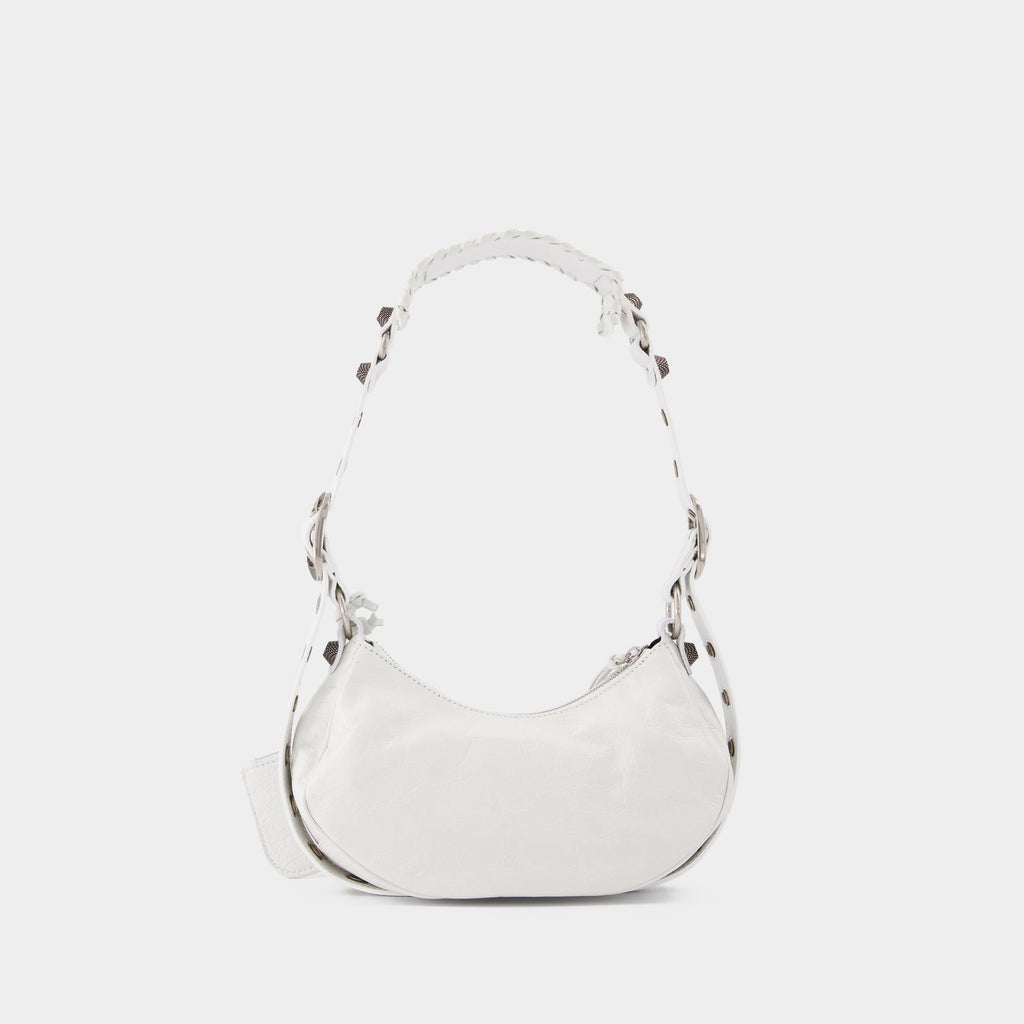 Cagole Shoulder Xs Bag - Balenciaga - Optic White - Leather