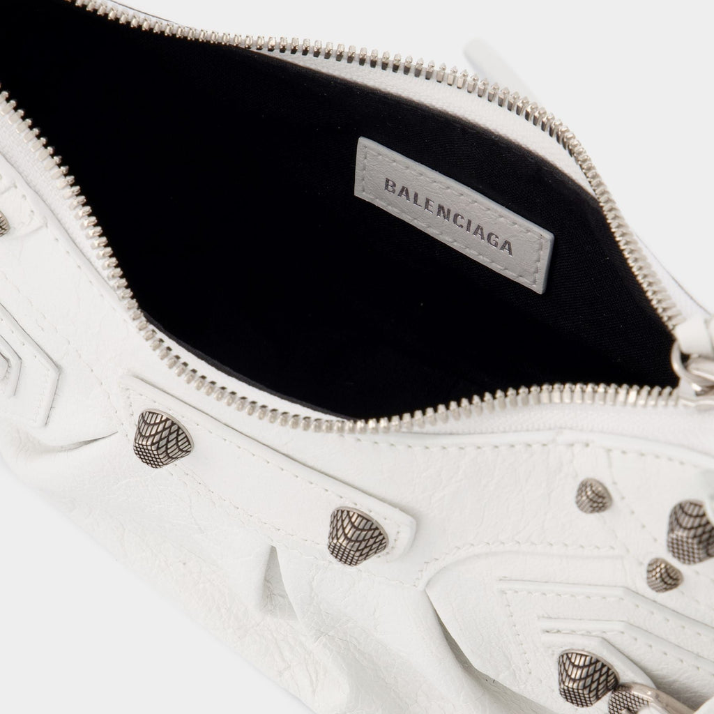 Cagole Shoulder Xs Bag - Balenciaga - Optic White - Leather