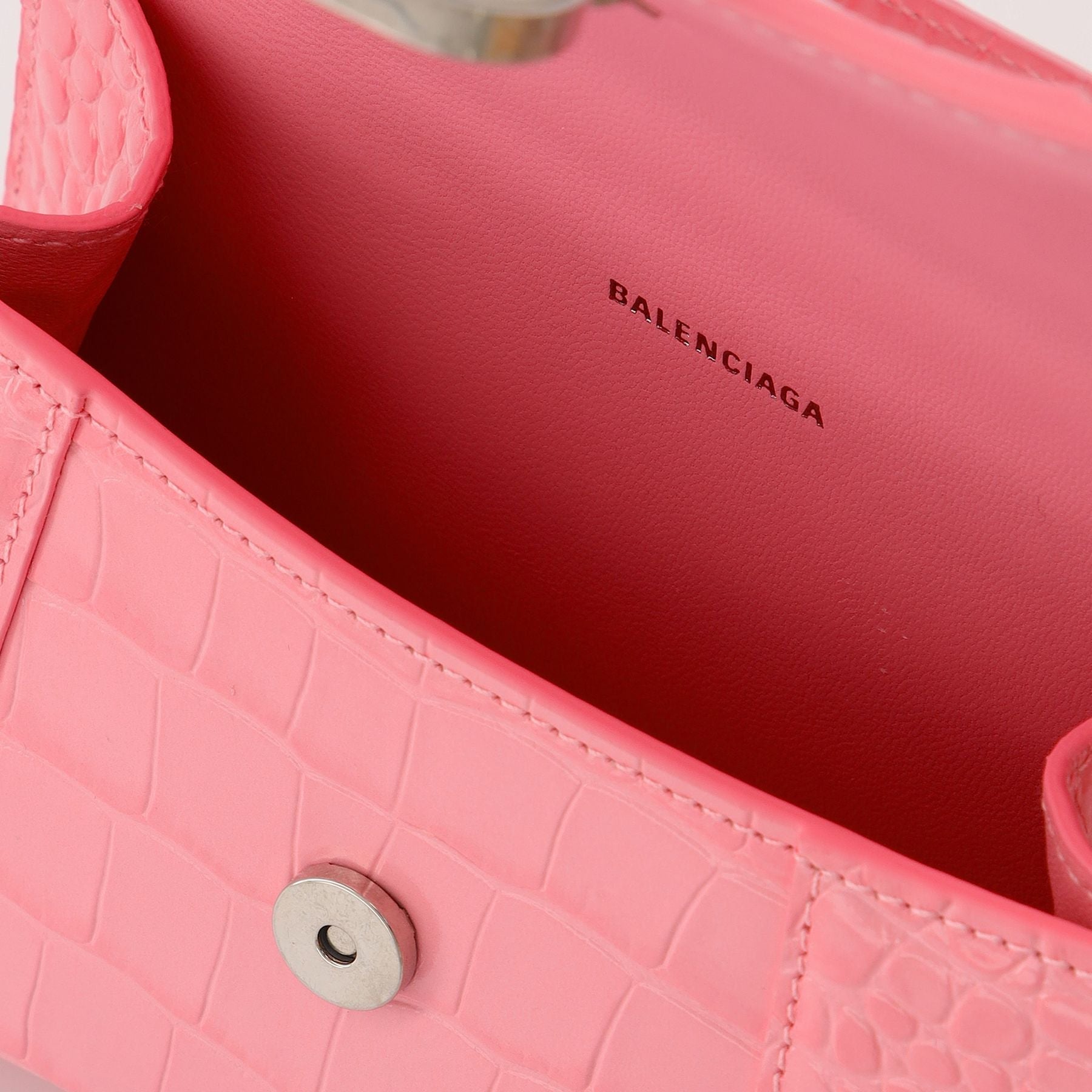 Hourglass Xs Bag - Balenciaga -  Soft Pink - Leather