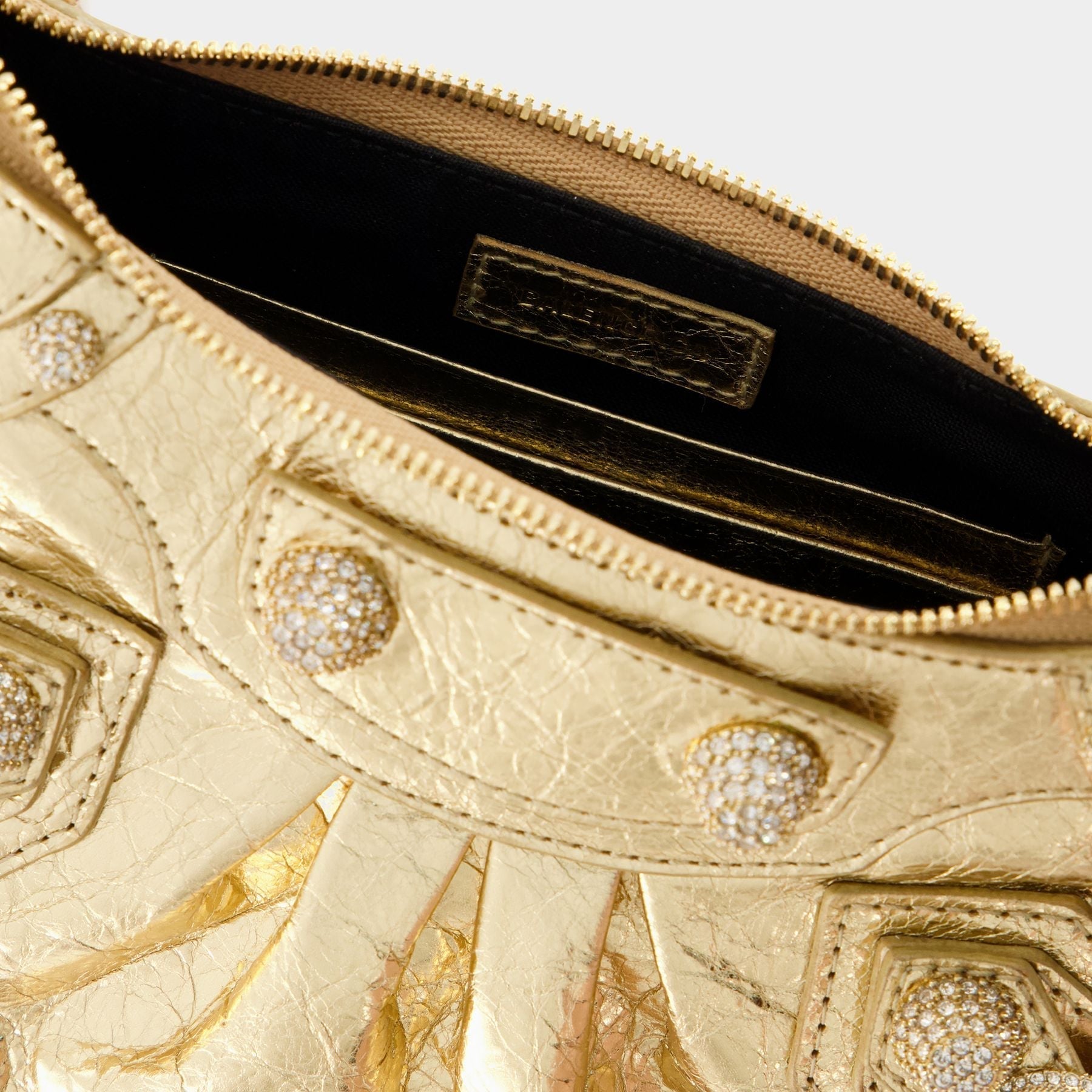 Le Cagole Mini W/Ch Bag - Balenciaga -  Gold Clair - Leather