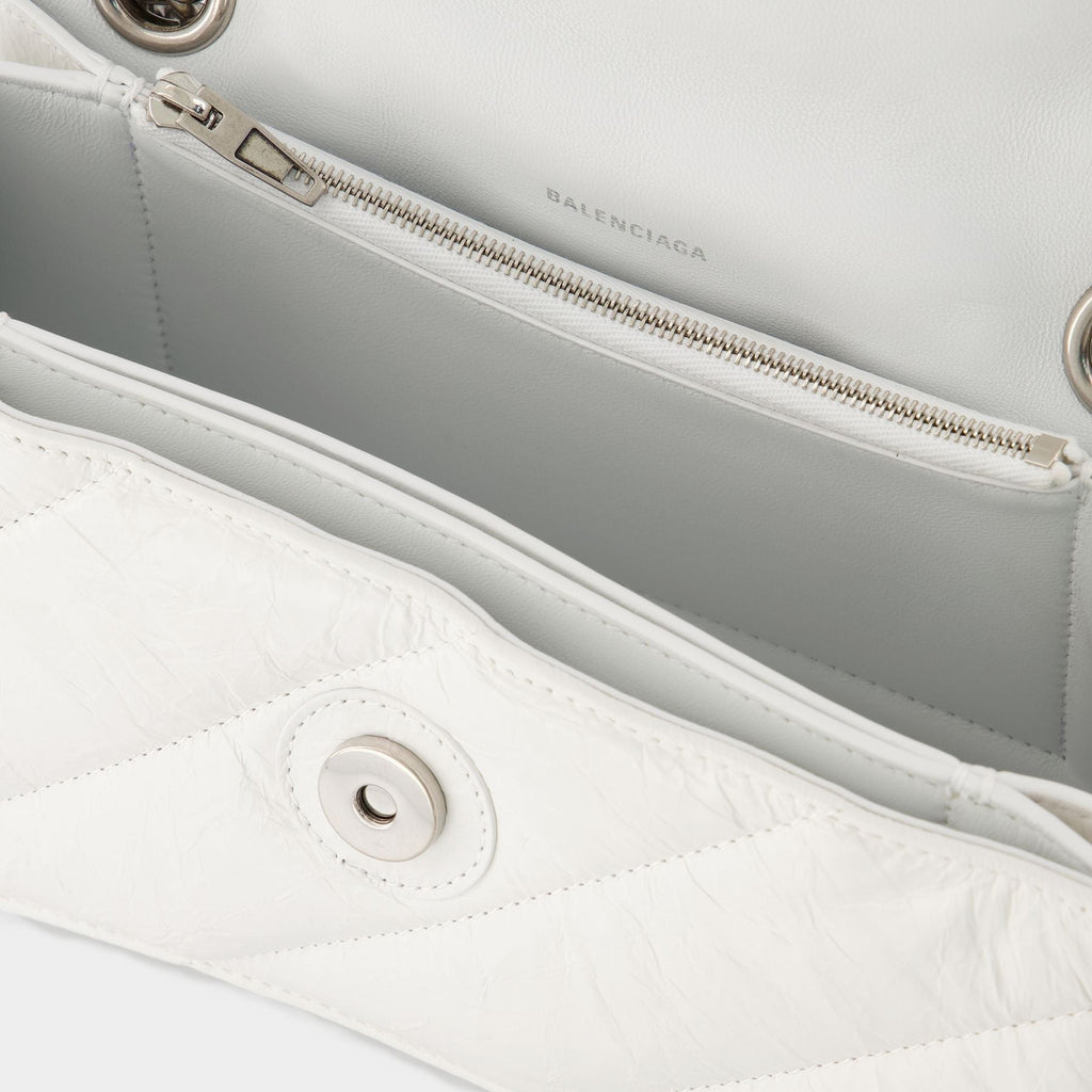 Crush Chain S Bag - Balenciaga - Optic White - Canva
