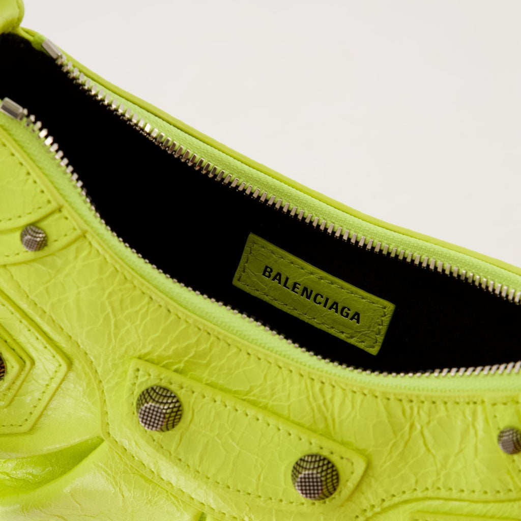 Cagole Shoulder Xs Bag - Balenciaga -  Lime - Leather