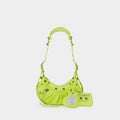 Cagole Shoulder Xs Bag - Balenciaga -  Lime - Leather