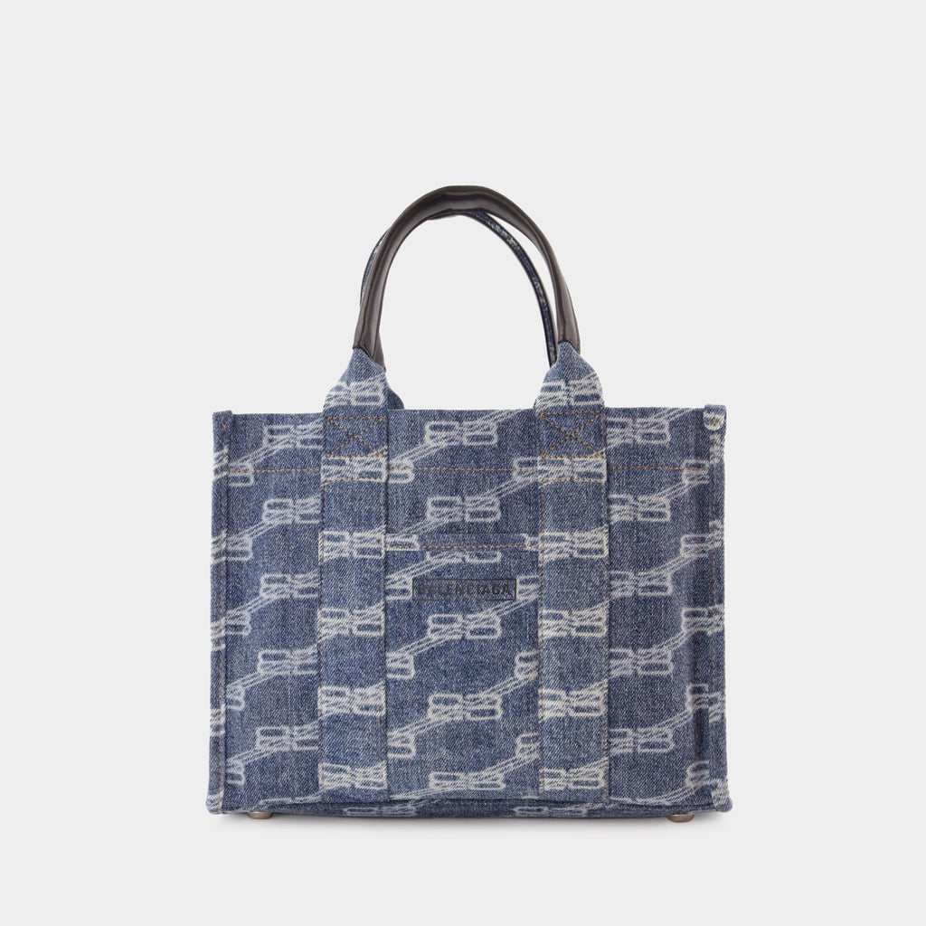 Hardware S/W St Bag - Balenciaga -  Blue Denim - Cotton