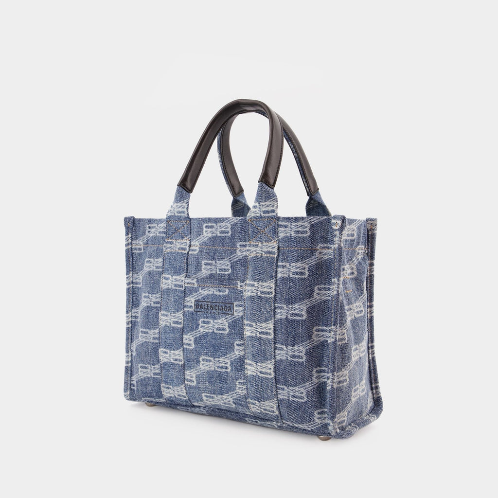 Hardware S/W St Bag - Balenciaga -  Blue Denim - Cotton