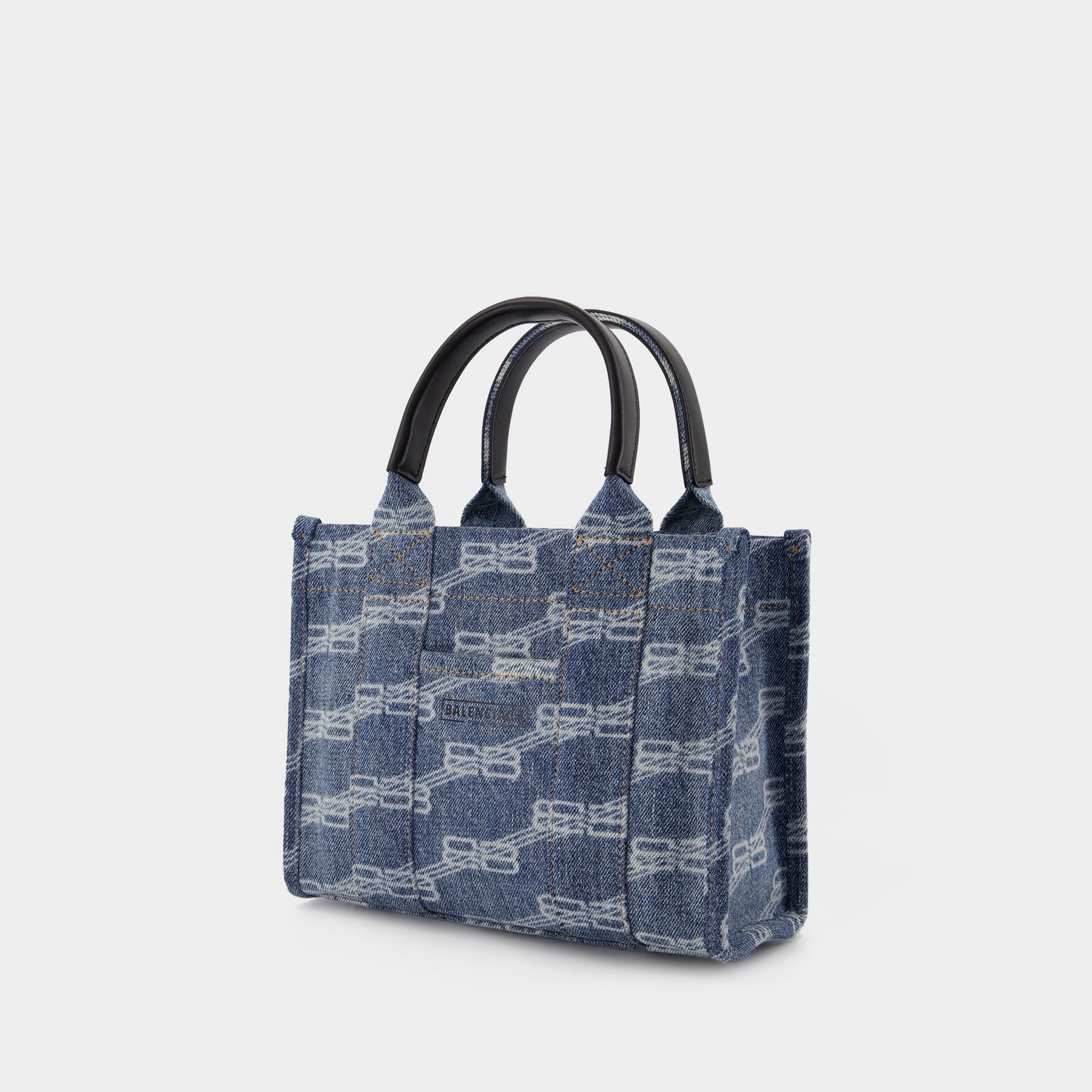 Hardware Xs W/S Bag - Balenciaga -  Blue Denim - Cotton