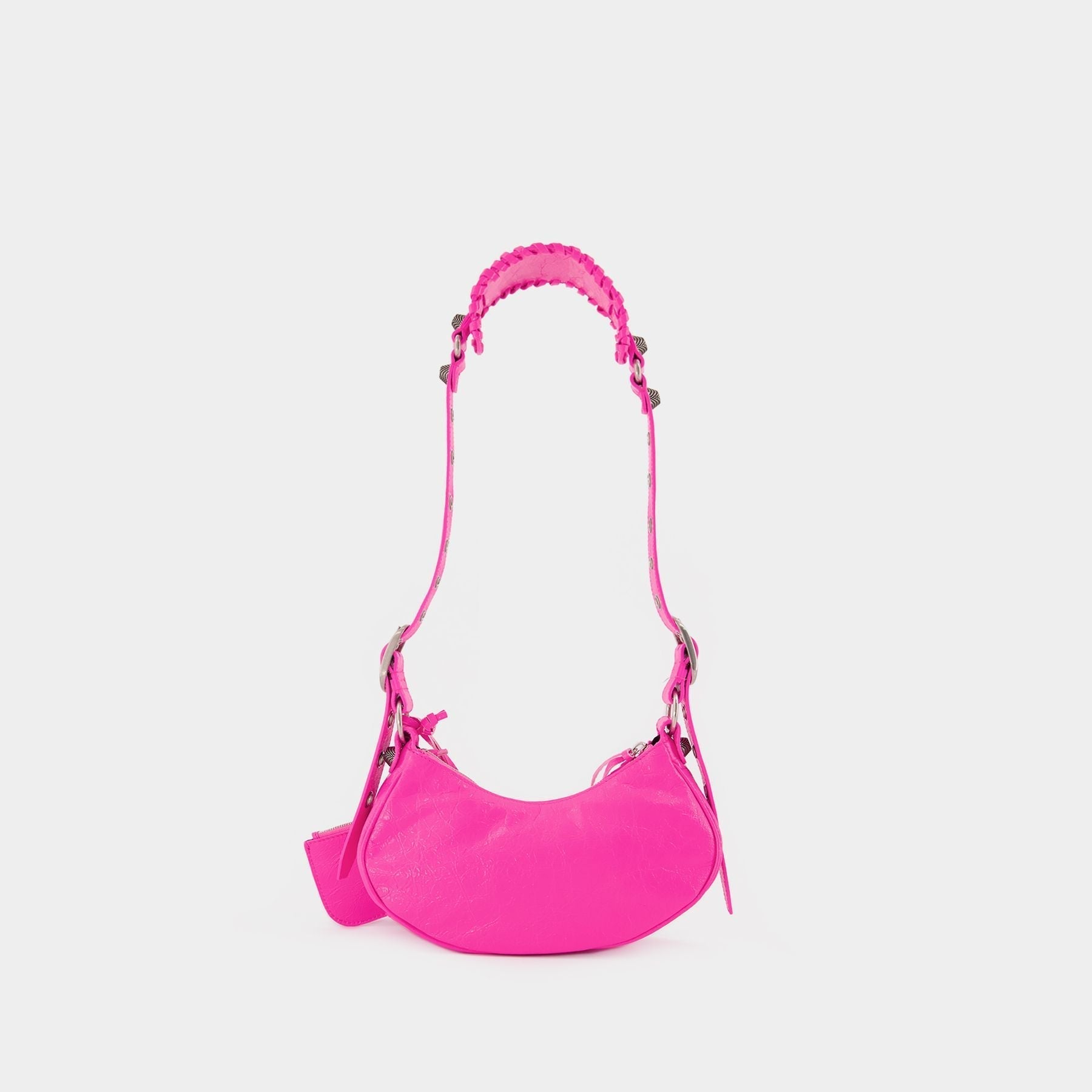 Le Cagole Sho Xs Bag - Balenciaga -  Bright Pink - Leather