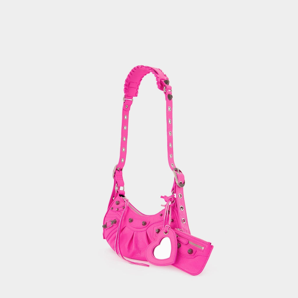 Le Cagole Sho Xs Bag - Balenciaga -  Bright Pink - Leather