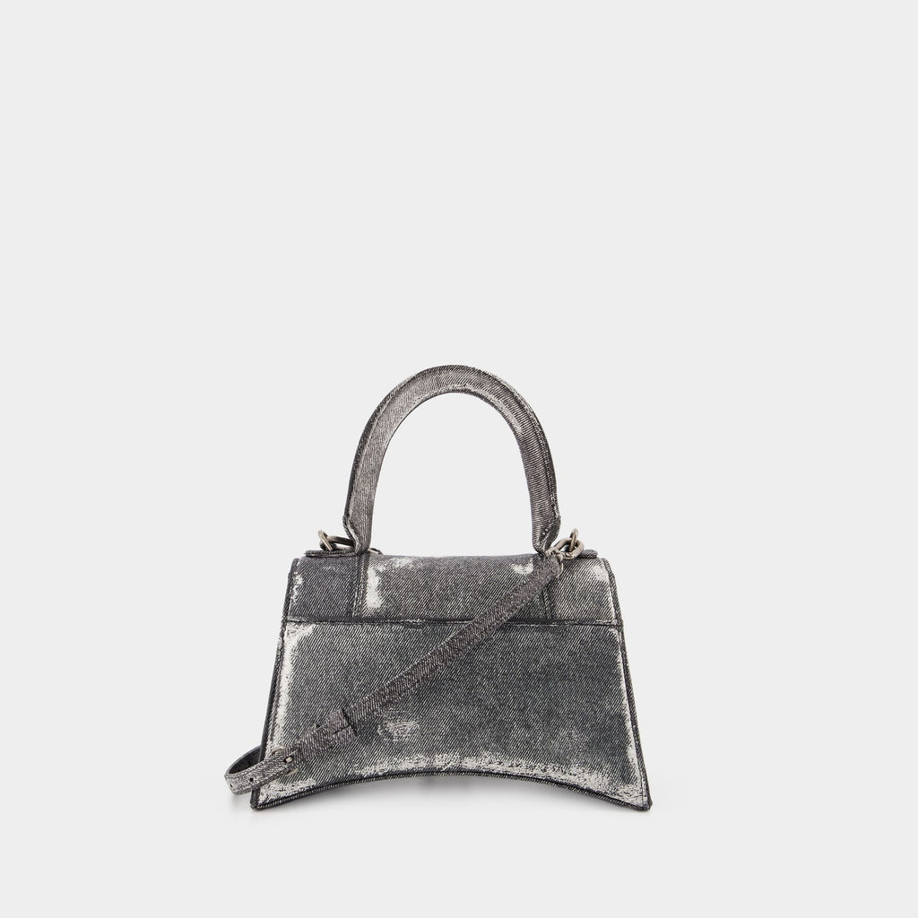 Hourglass S Bag - Balenciaga -  Black - Leather
