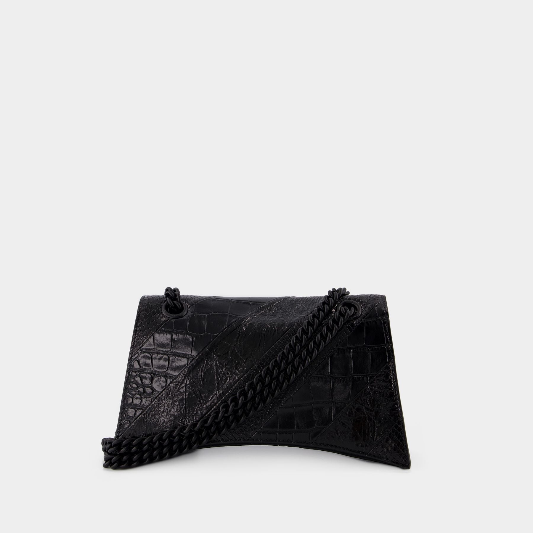 Crush Chain S Bag - Balenciaga - Leather - Black