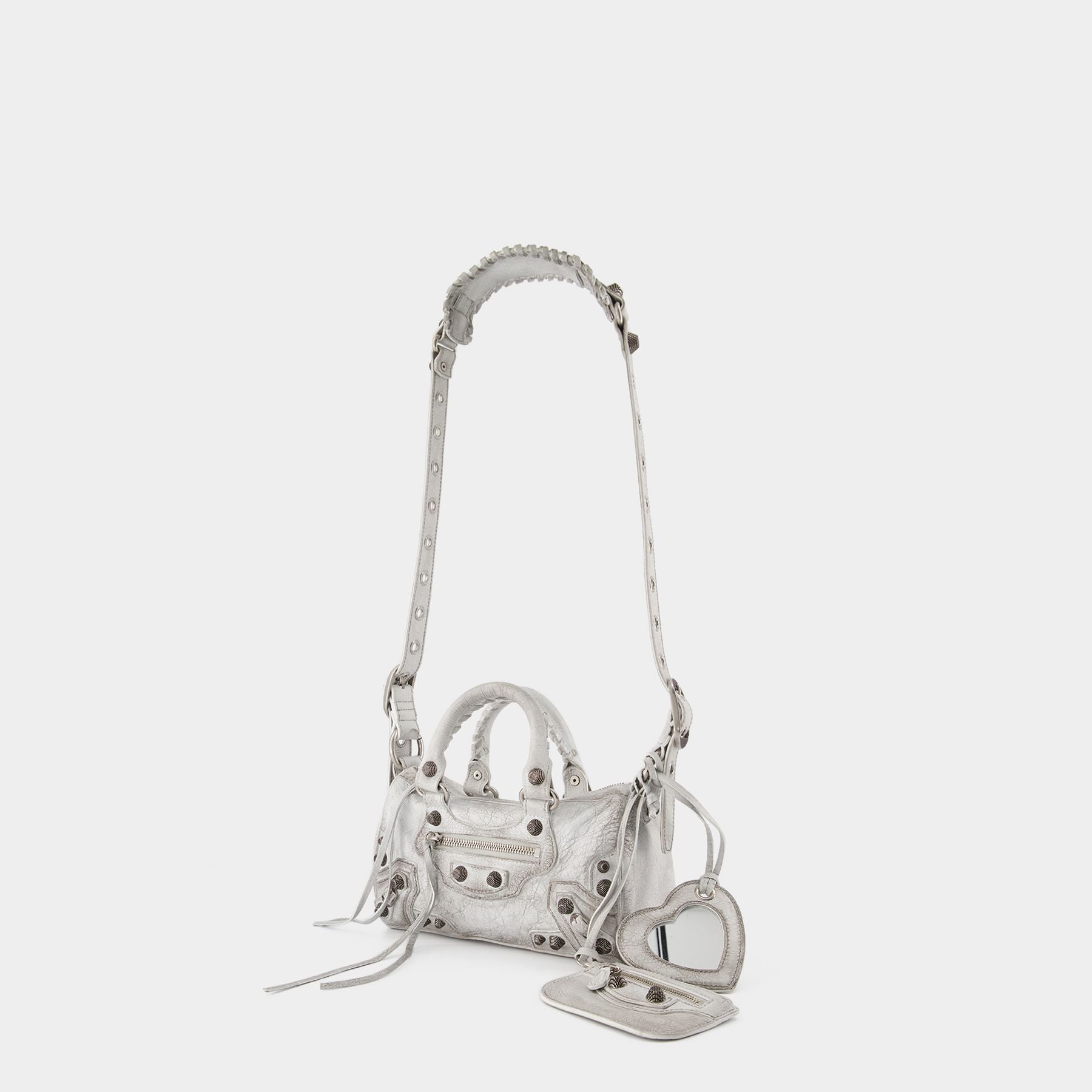 Le Cagole Mini Bag - Balenciaga - Leather - Grey