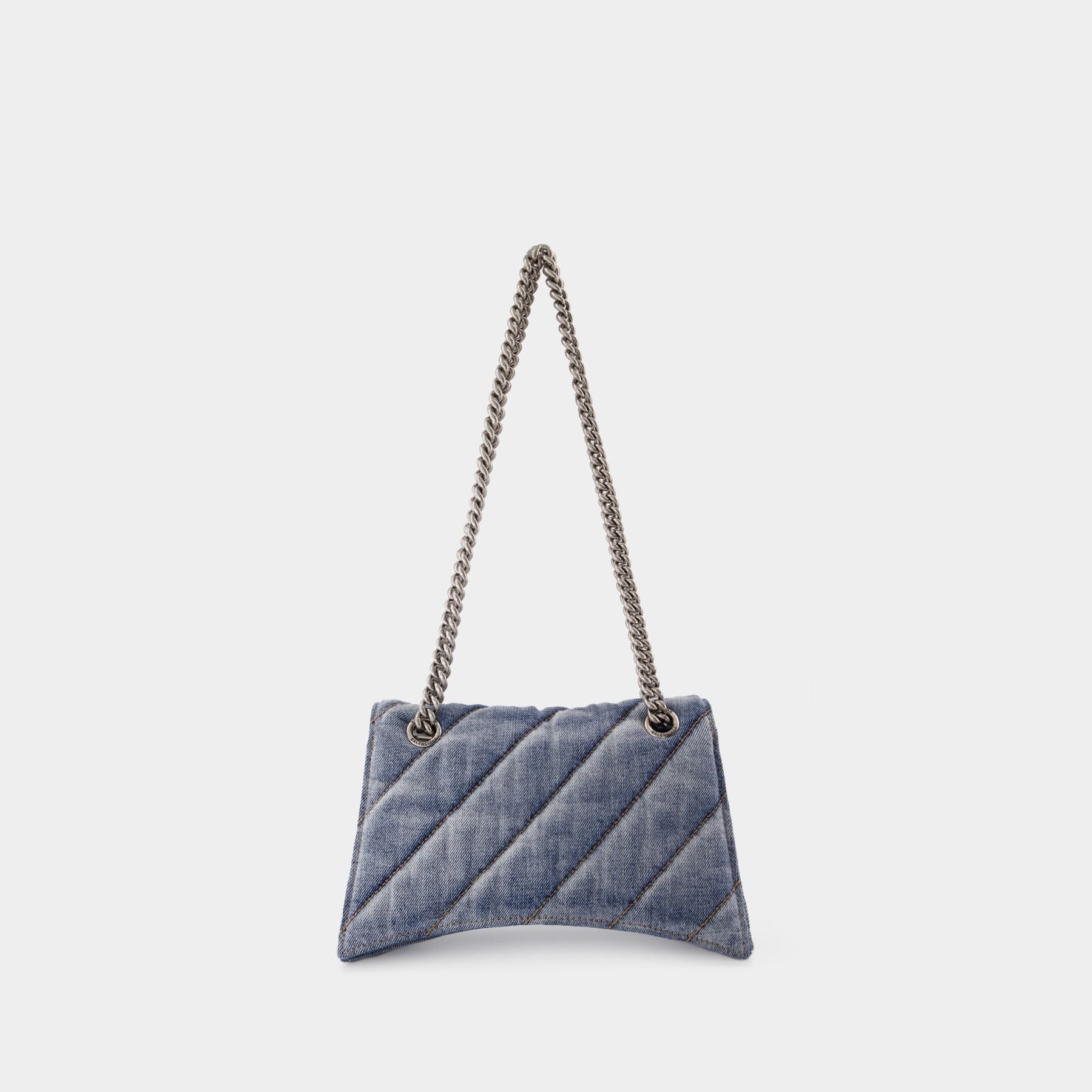 Crush Small Chain S - Balenciaga - Canvas - Blue