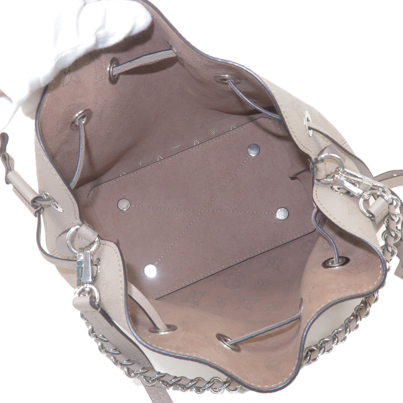 Louis Vuitton Monogram Mahina Bella 2Way Bag Galet M57201