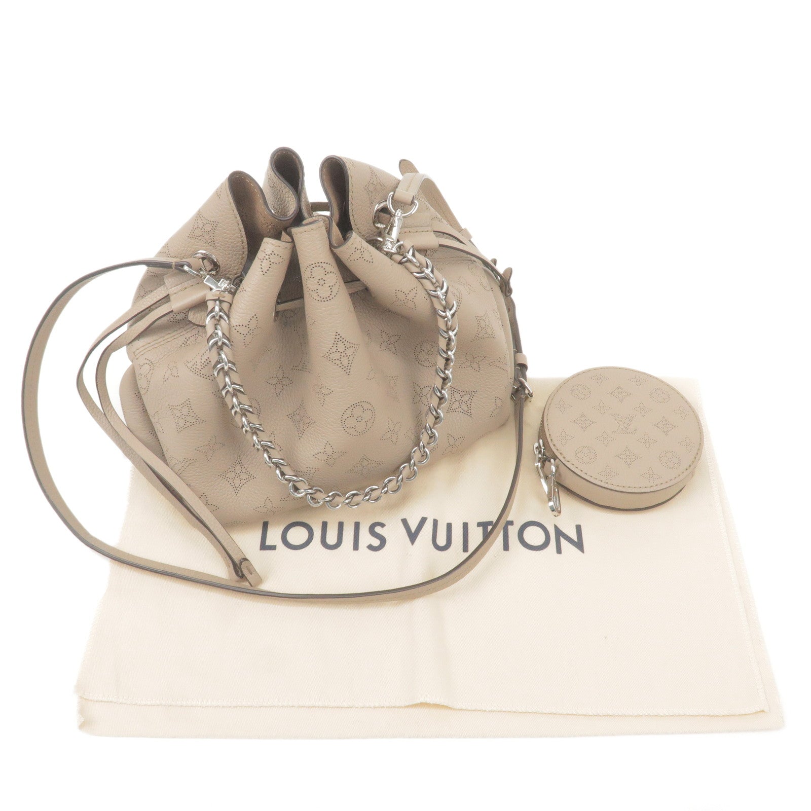 Louis Vuitton Monogram Mahina Bella 2Way Bag Galet M57201