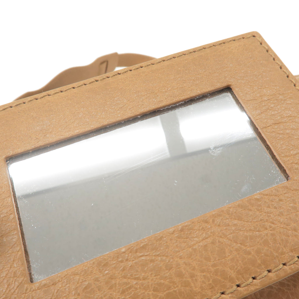 BALENCIAGA Leather The Giant City 2Way Hand Bag Beige 281770