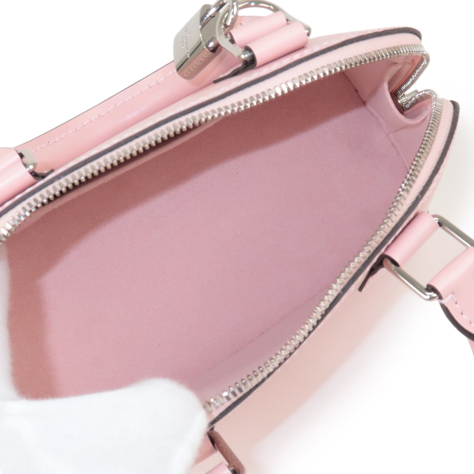 Louis Vuitton Epi Alma BB 2Way Hand Bag Rose Ballerine M41327
