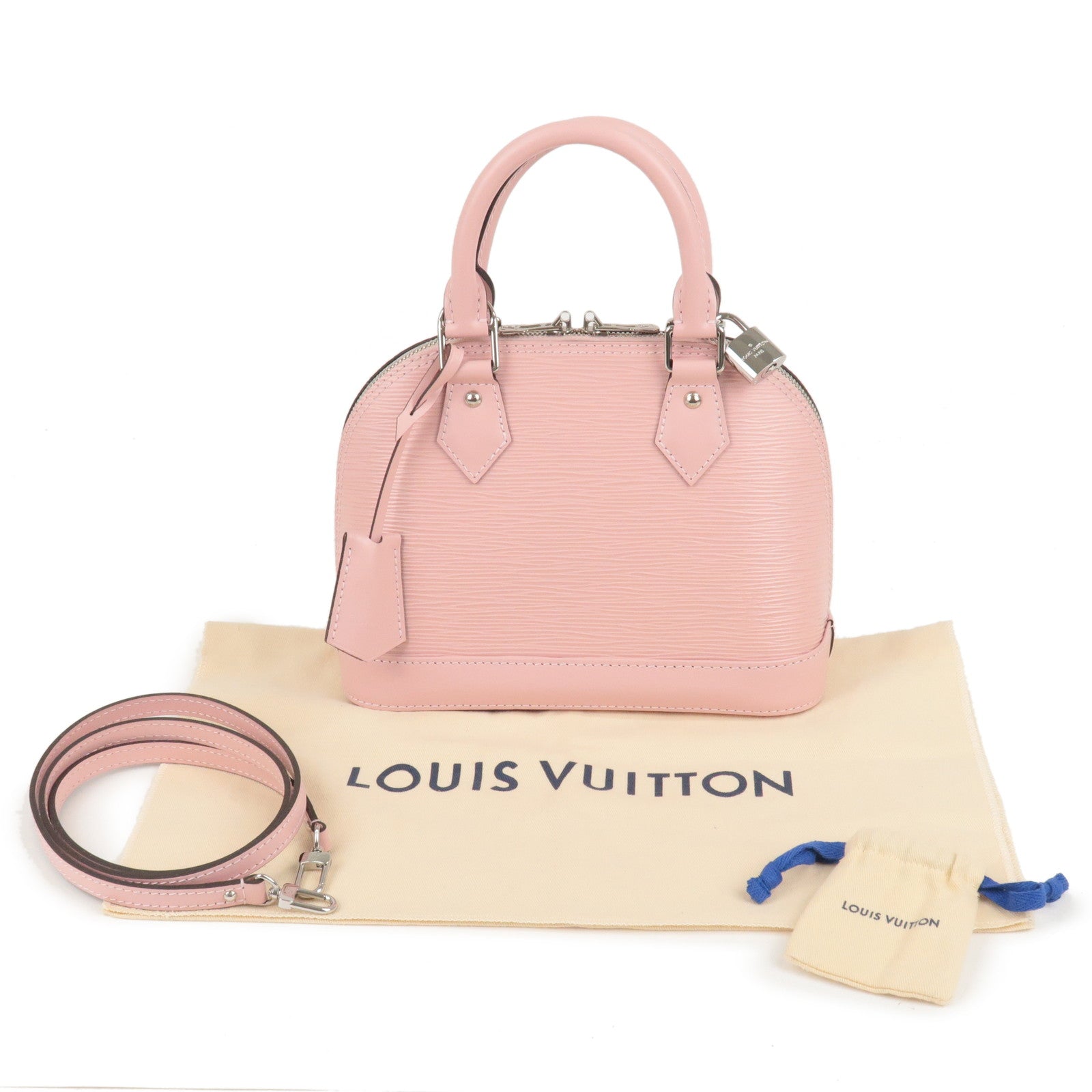Louis Vuitton Epi Alma BB 2Way Hand Bag Rose Ballerine M41327
