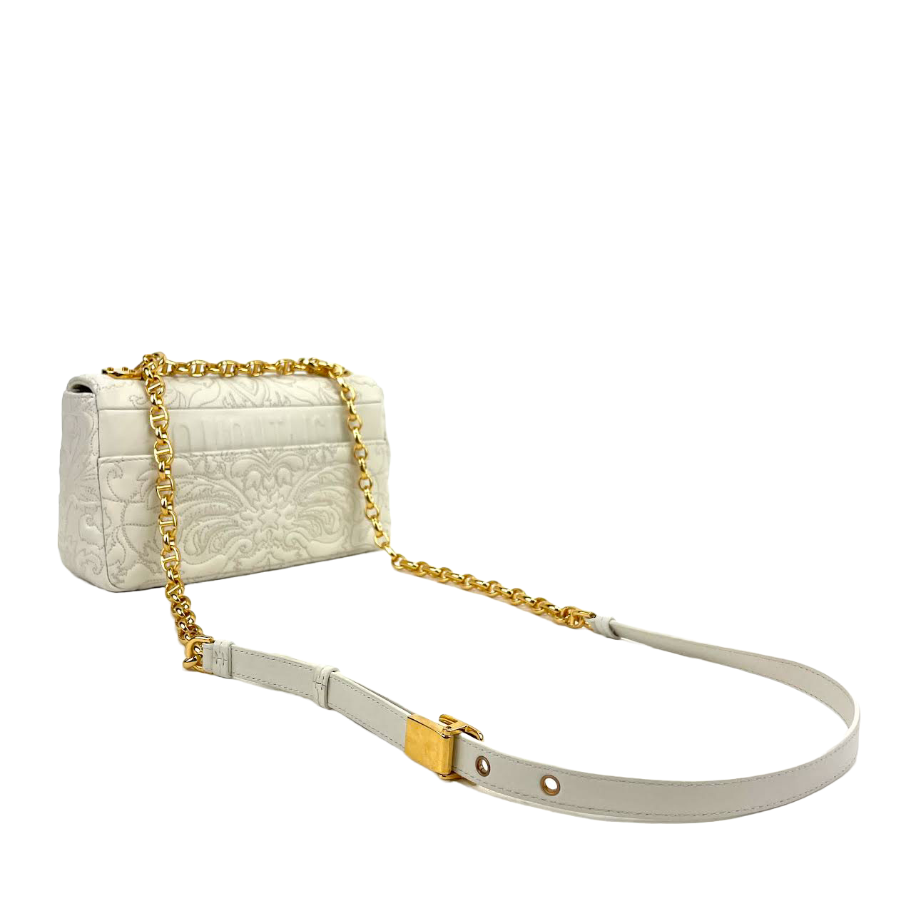 DIOR Caro Bag Latte Quilted Lambskin-Small
