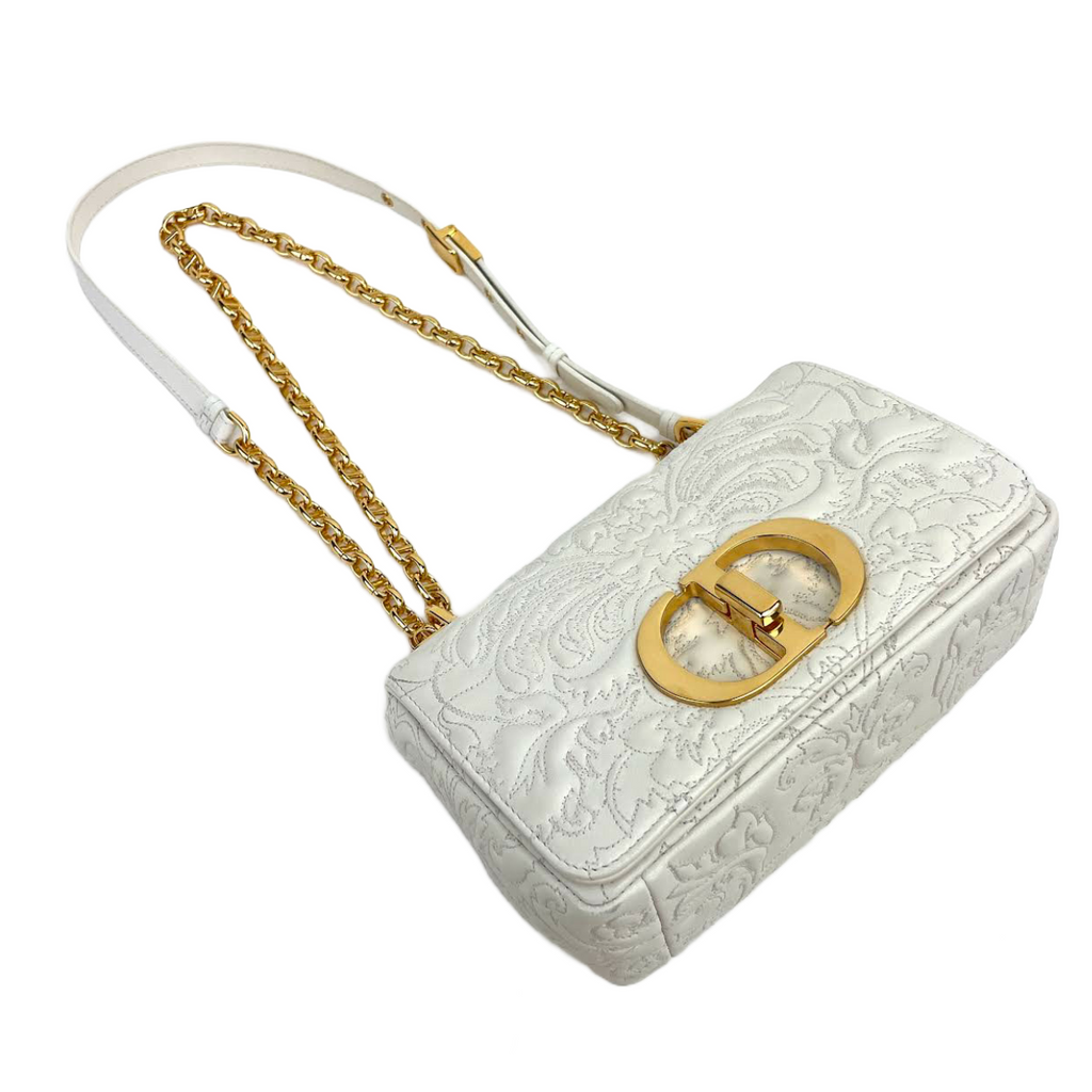 DIOR Caro Bag Latte Quilted Lambskin-Small