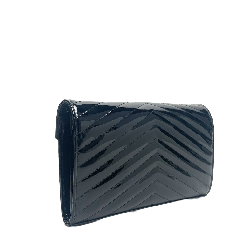 SAINT LAURENT Quilted Patent Leather WOC