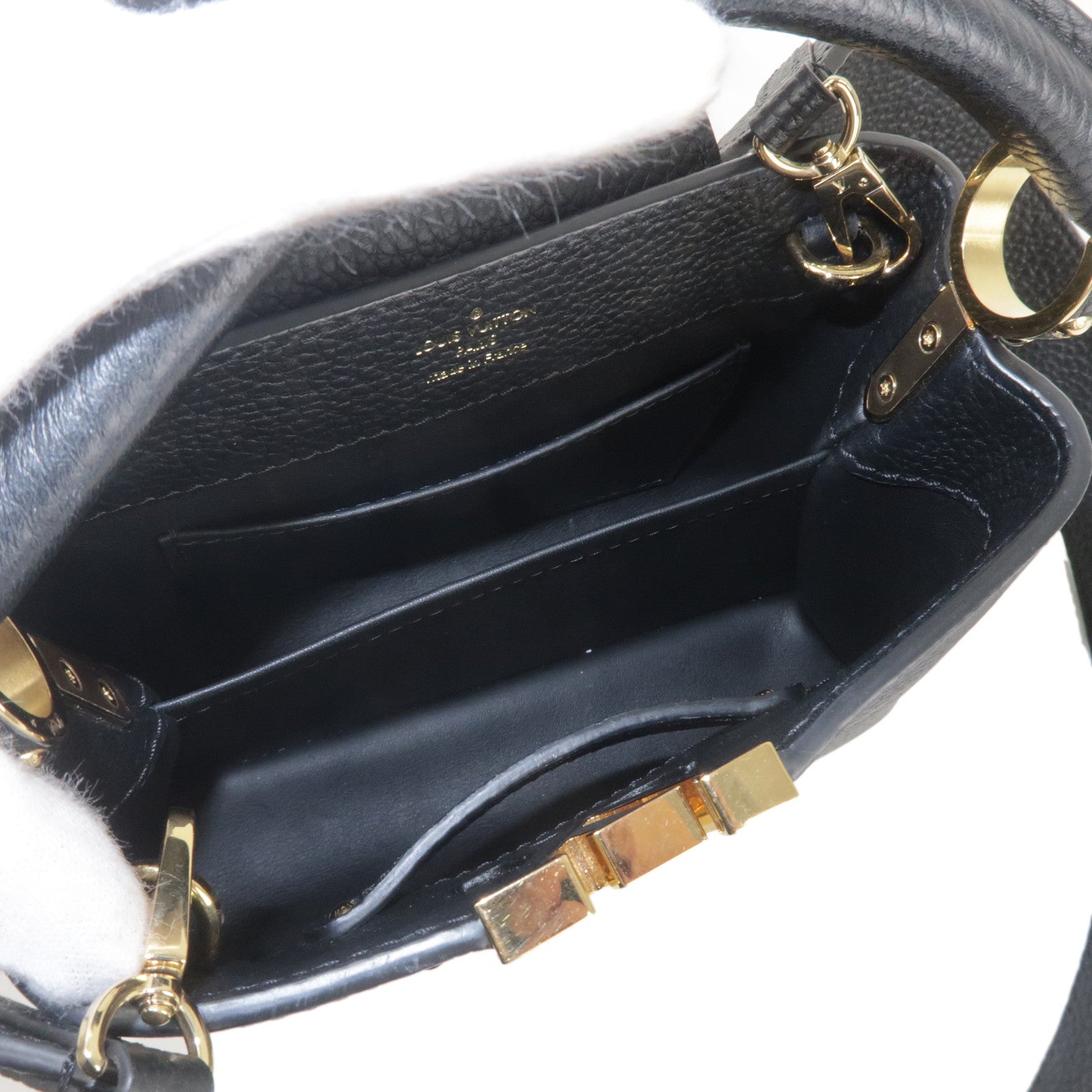 Louis Vuitton Capucines Mini 2Way Bag Hand Bag Black M56071