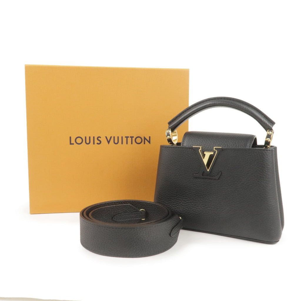 Louis Vuitton Capucines Mini 2Way Bag Hand Bag Black M56071