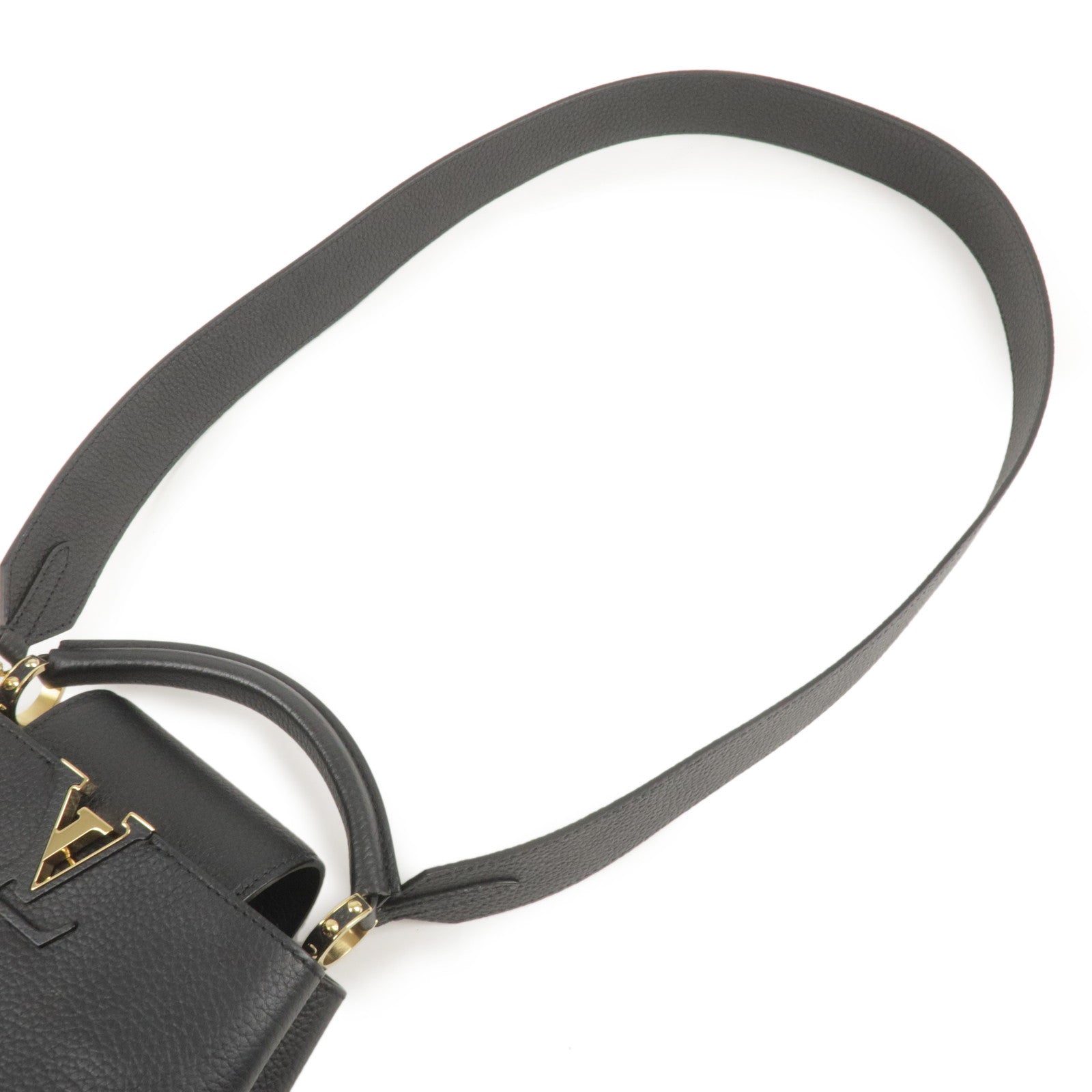 Louis Vuitton Capucines Mini 2Way Bag Hand Bag Black M56071
