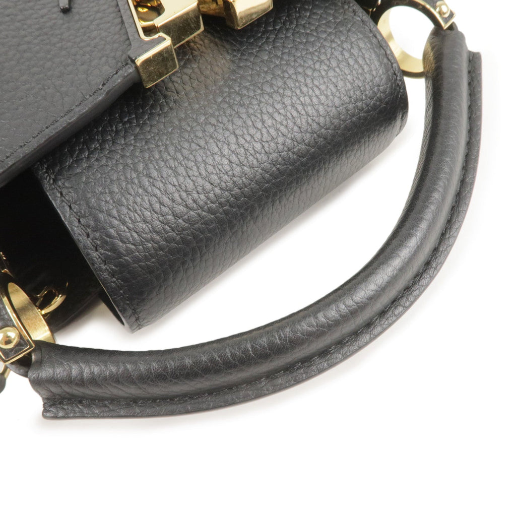 Louis Vuitton Capucines Mini 2Way Bag Hand Bag Black M56071