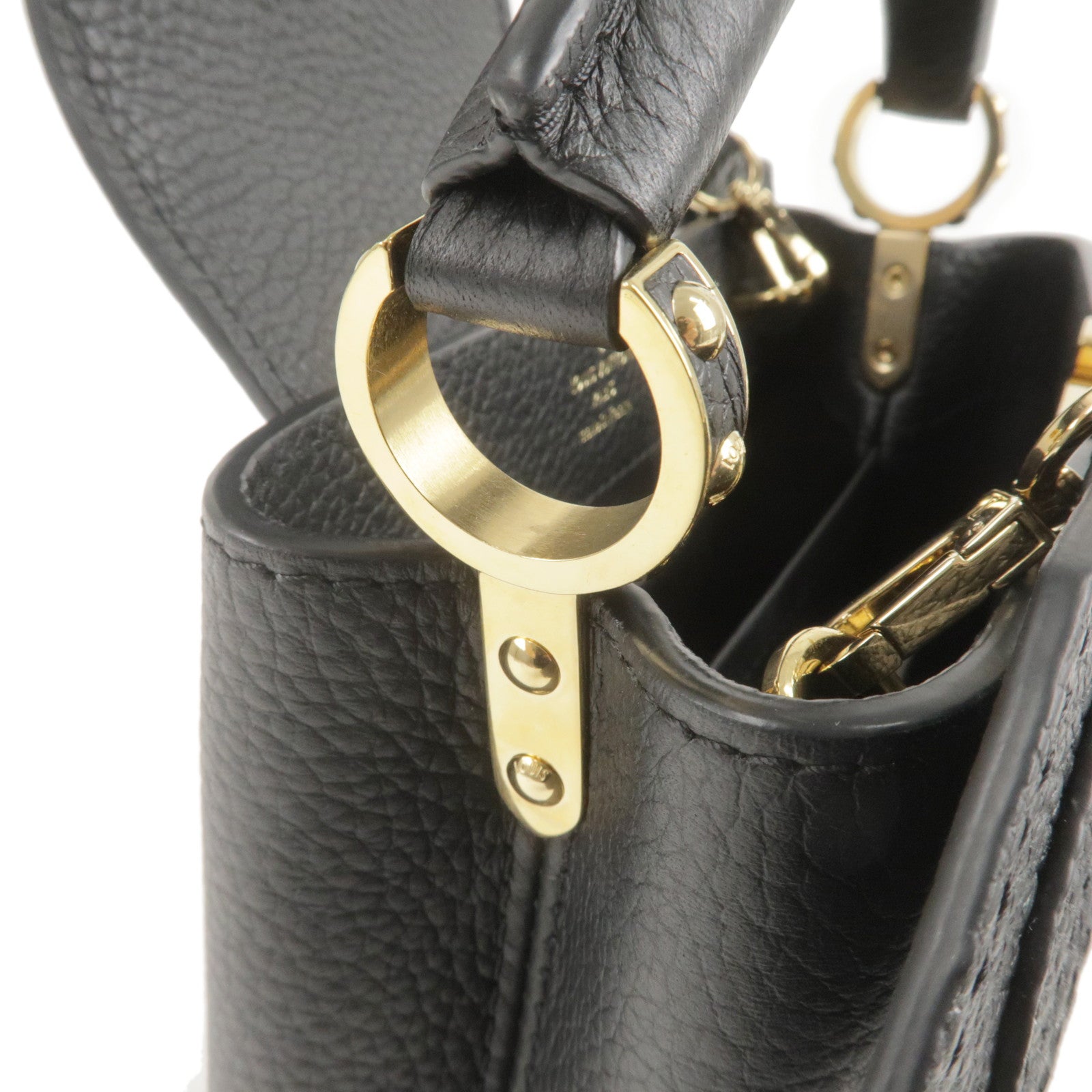 Louis Vuitton Capucines Mini 2Way Bag Hand Bag Black M56071