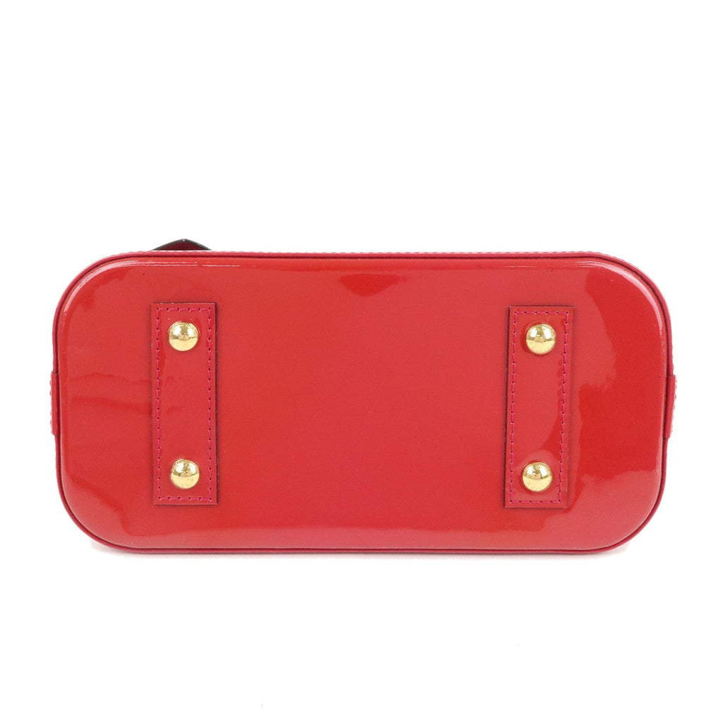 Auth Louis Vuitton Monogram Vernis Alma BB 2Way Bag Rose Indien M91771 Used F/S