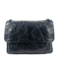 SAINT LAURENT Niki Monogram Large Flap - Crinkled Leather