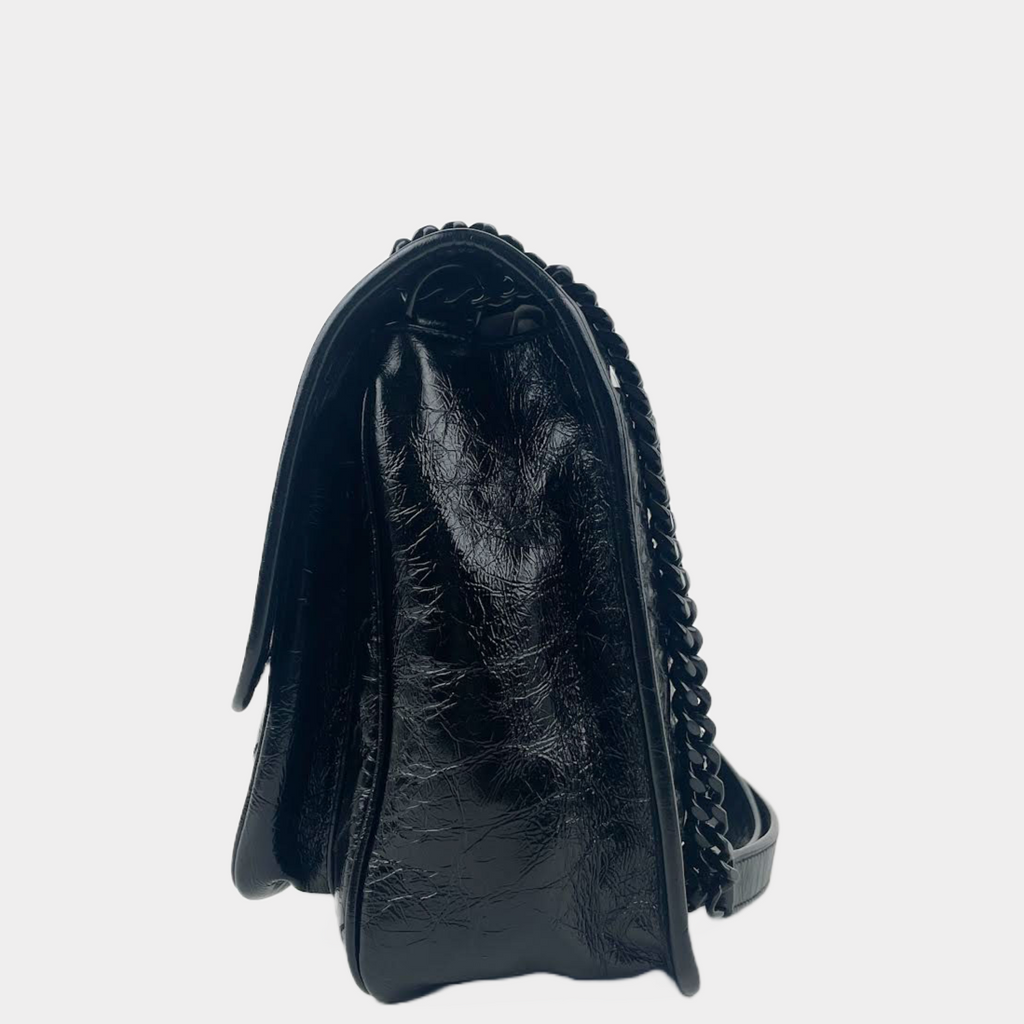SAINT LAURENT Niki Monogram Large Flap - Crinkled Leather