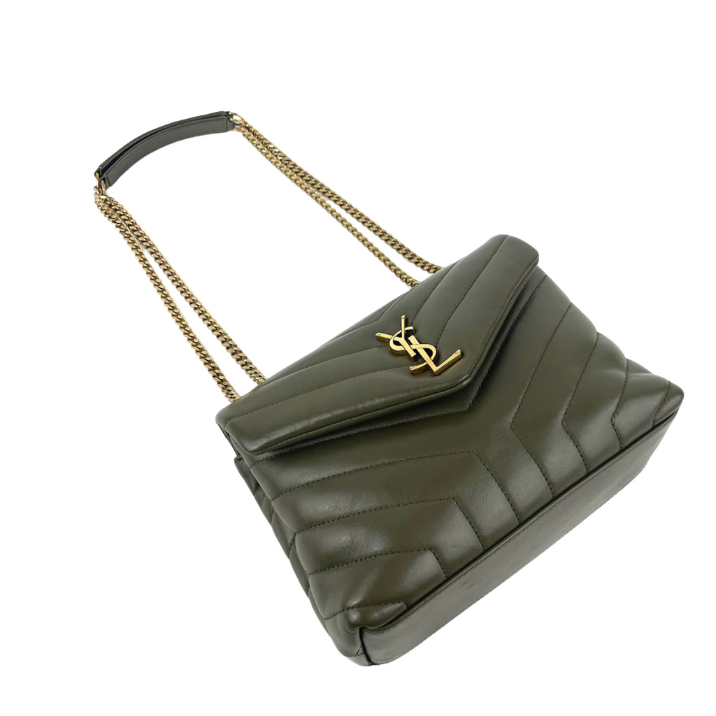 SAINT LAURENT Lou Lou Small Khaki