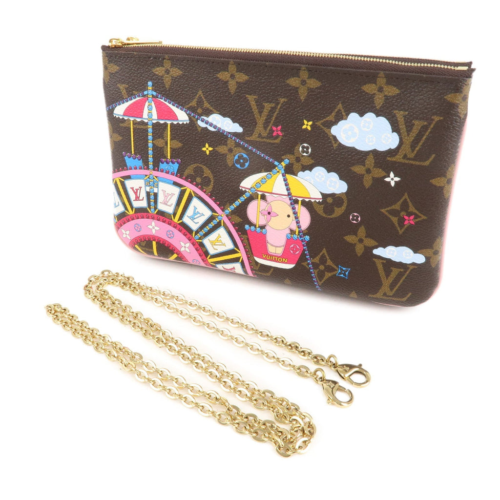 Louis Vuitton Monogram Pochette Double Zip Shoulder Bag M69744