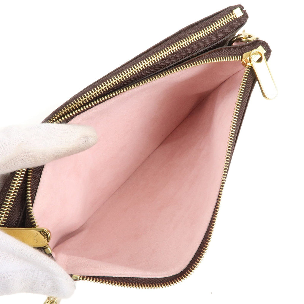 Louis Vuitton Monogram Pochette Double Zip Shoulder Bag M69744