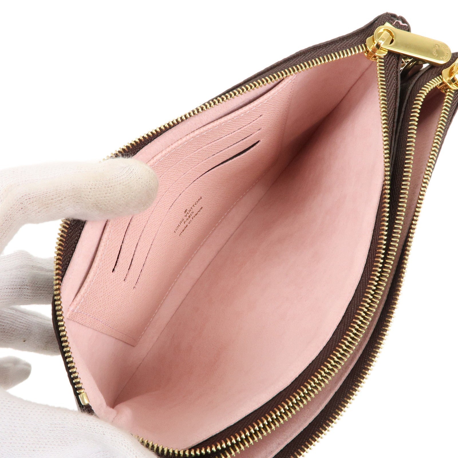 Louis Vuitton Monogram Pochette Double Zip Shoulder Bag M69744