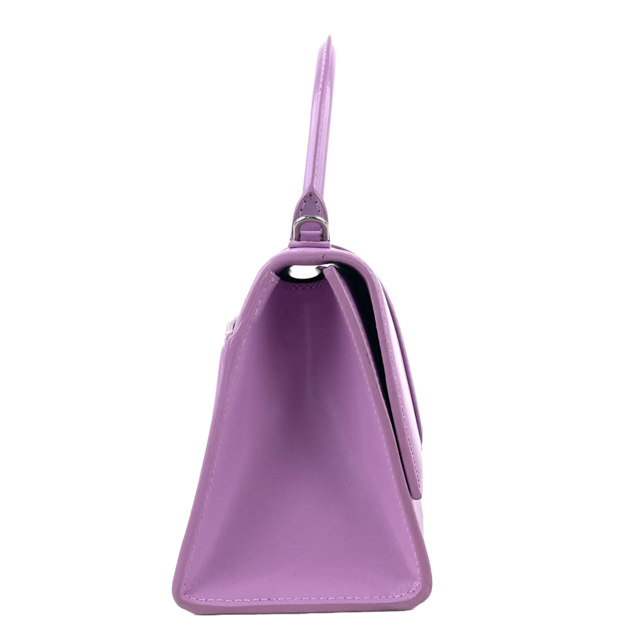 BALENCIAGA Purple Small Hourglass Top Handle