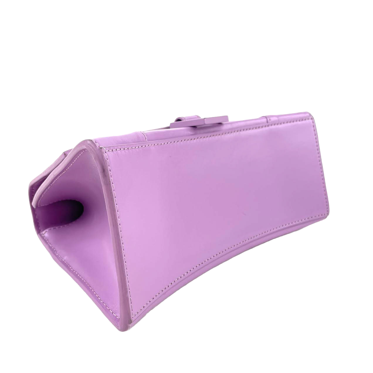 BALENCIAGA Purple Small Hourglass Top Handle