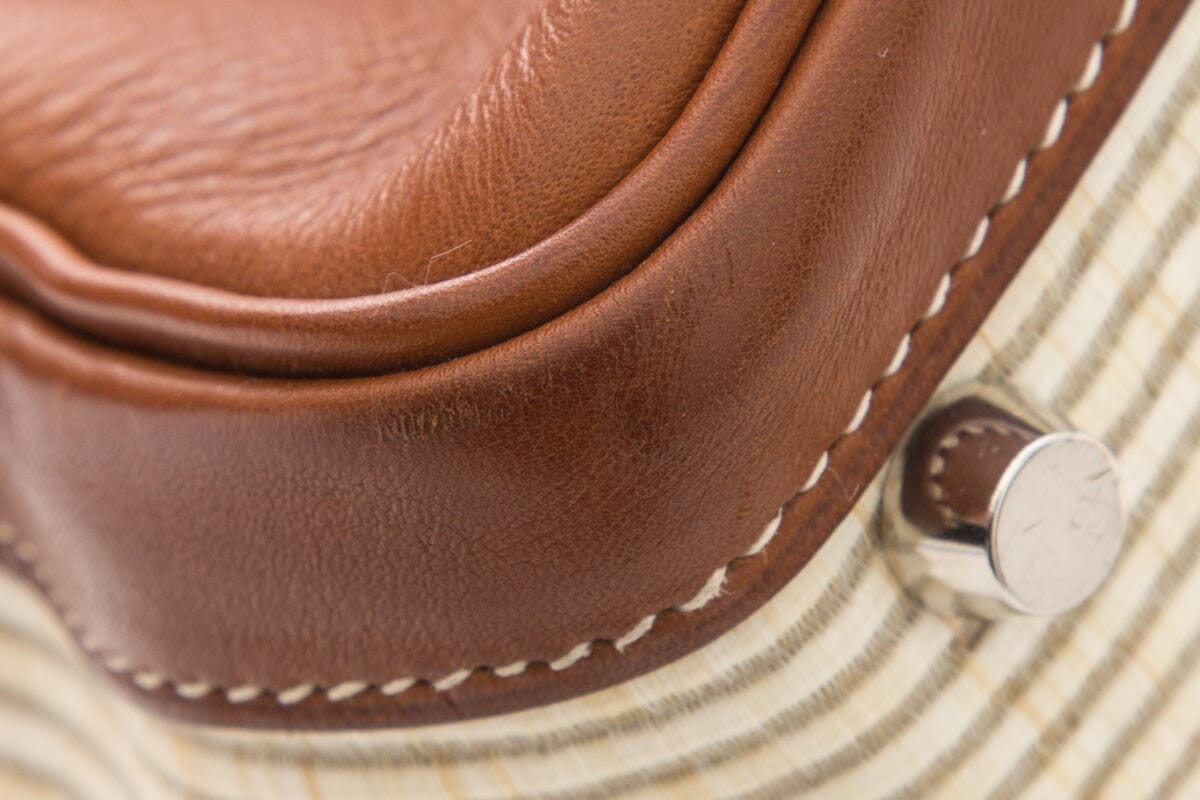 Hermès Vintage Kelly 40 Crinoline & Barenia Leather Handbag