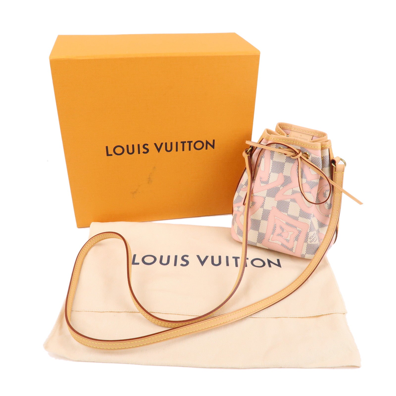 Louis Vuitton Damier Azur Tahiti Nano Noe Shoulder Bag N60052