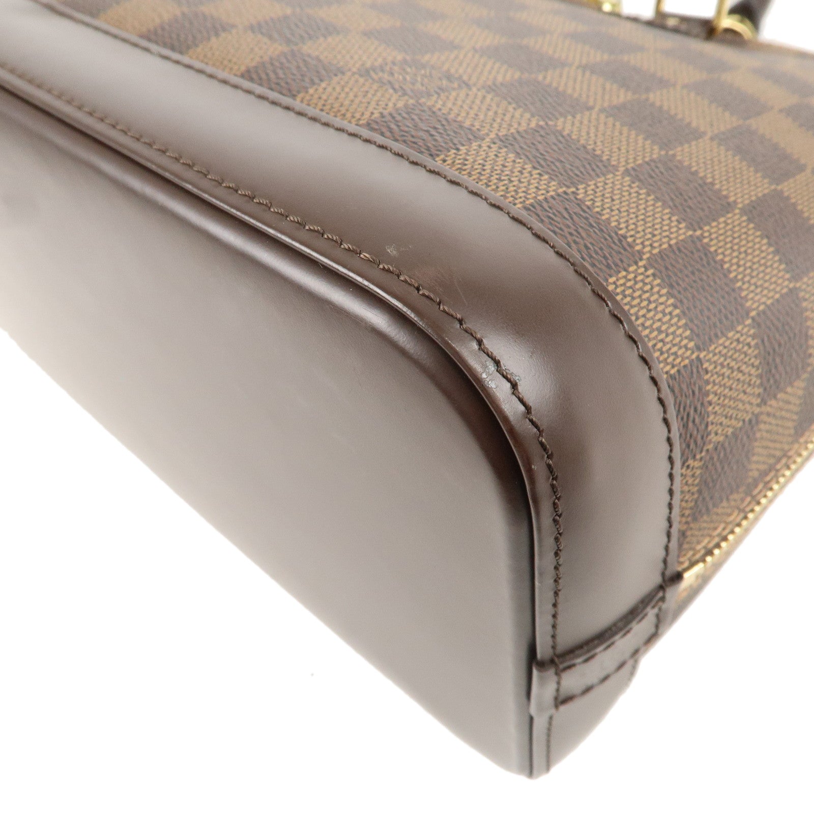 Louis Vuitton Damier Alma Hand Bag Brown N51131