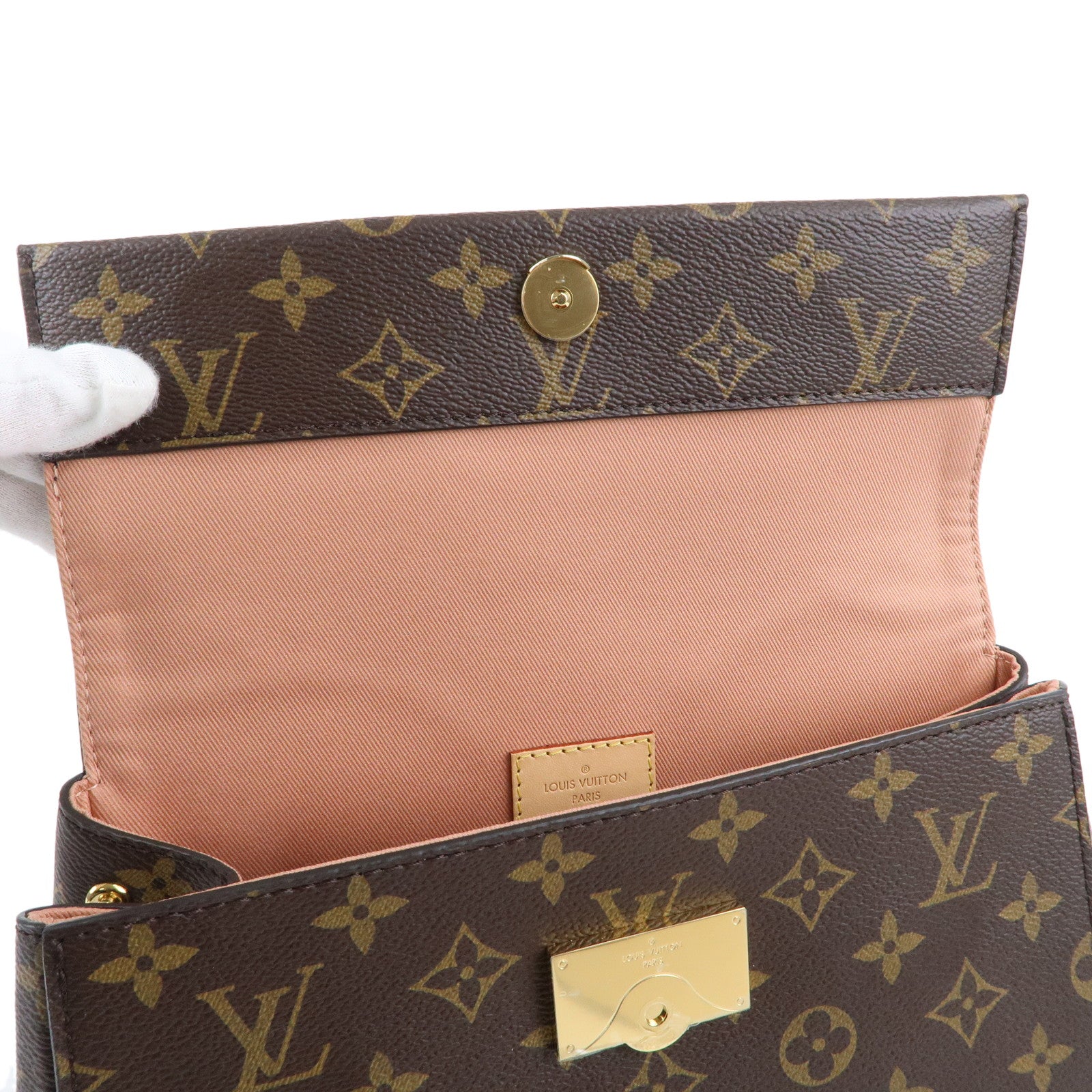 Louis Vuitton Monogram Cluny BB 2WAY Bag Hand Bag M44267
