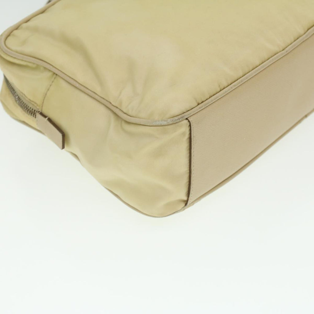 PRADA Hand Bag Nylon Beige  37133