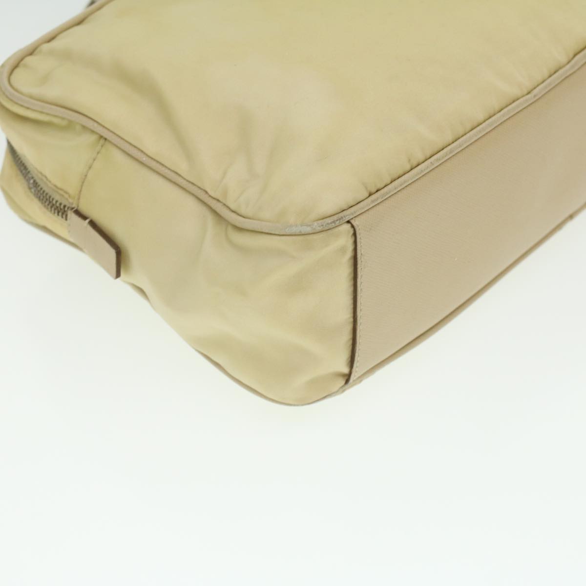 PRADA Hand Bag Nylon Beige  37133