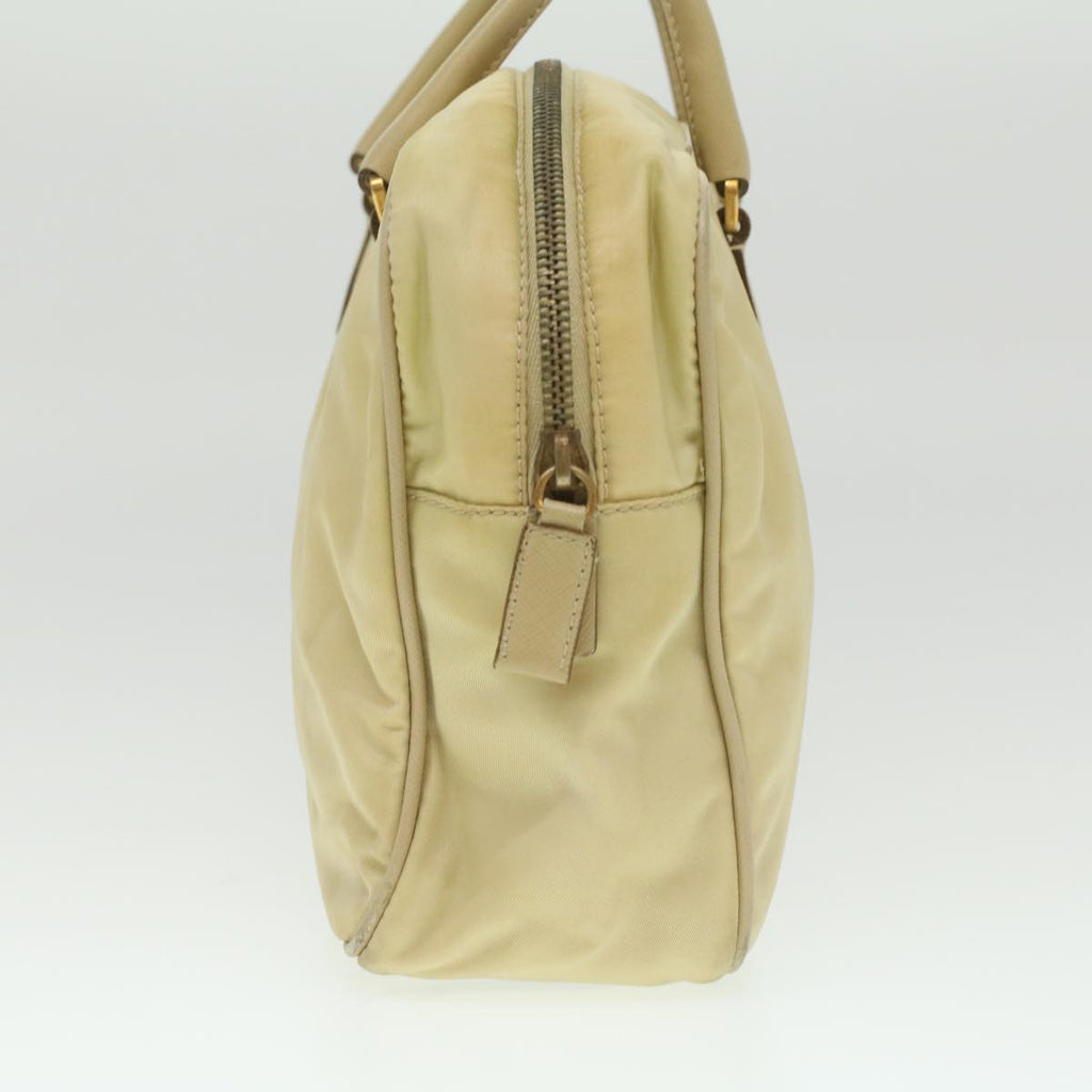 PRADA Hand Bag Nylon Beige  37133