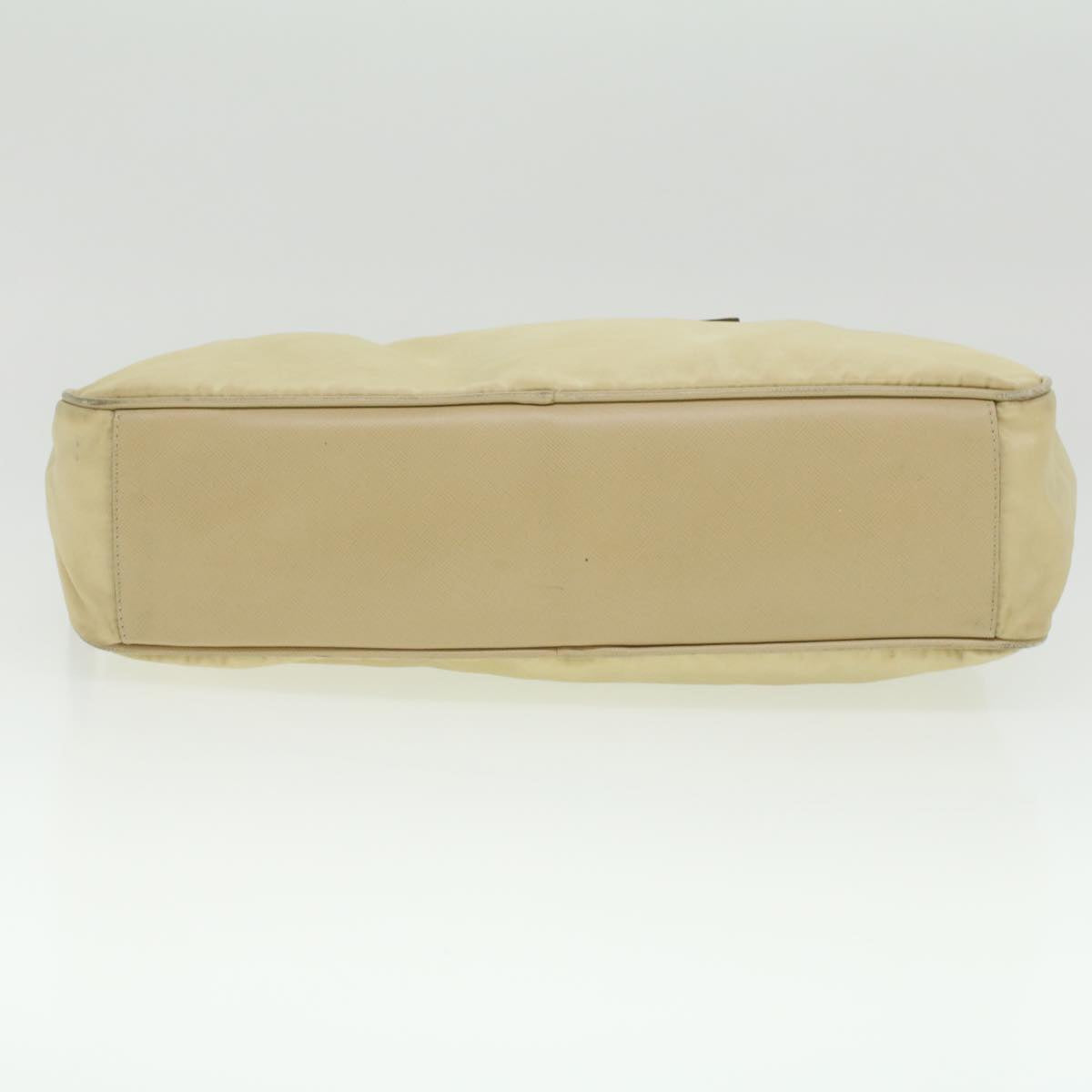 PRADA Hand Bag Nylon Beige  37133