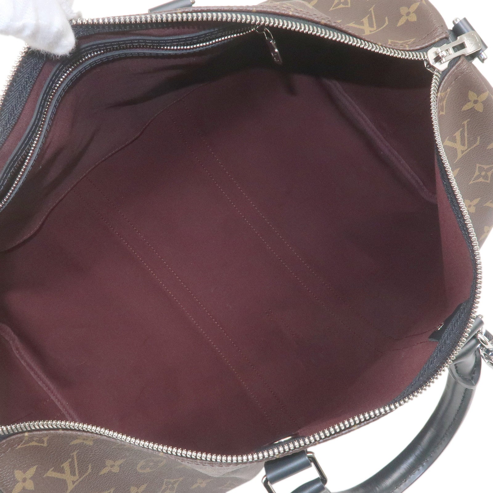 Louis Vuitton Monogram Macassar Keep All Bandouliere 45 Bag M56711