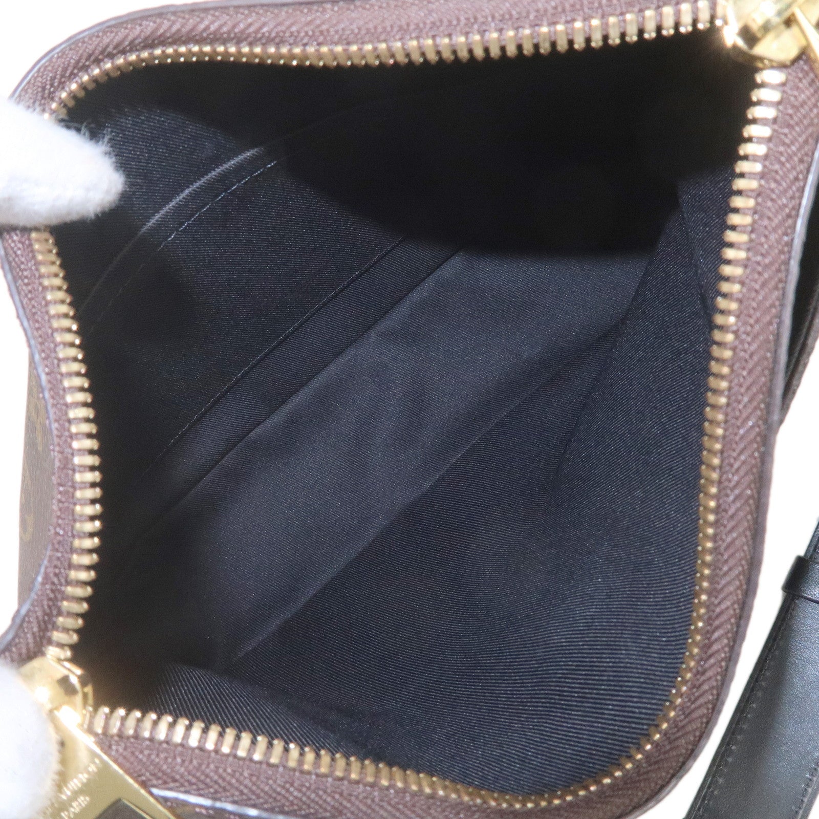 Louis Vuitton Monogram Macassar Odeon NMPM Bag Noir M45353