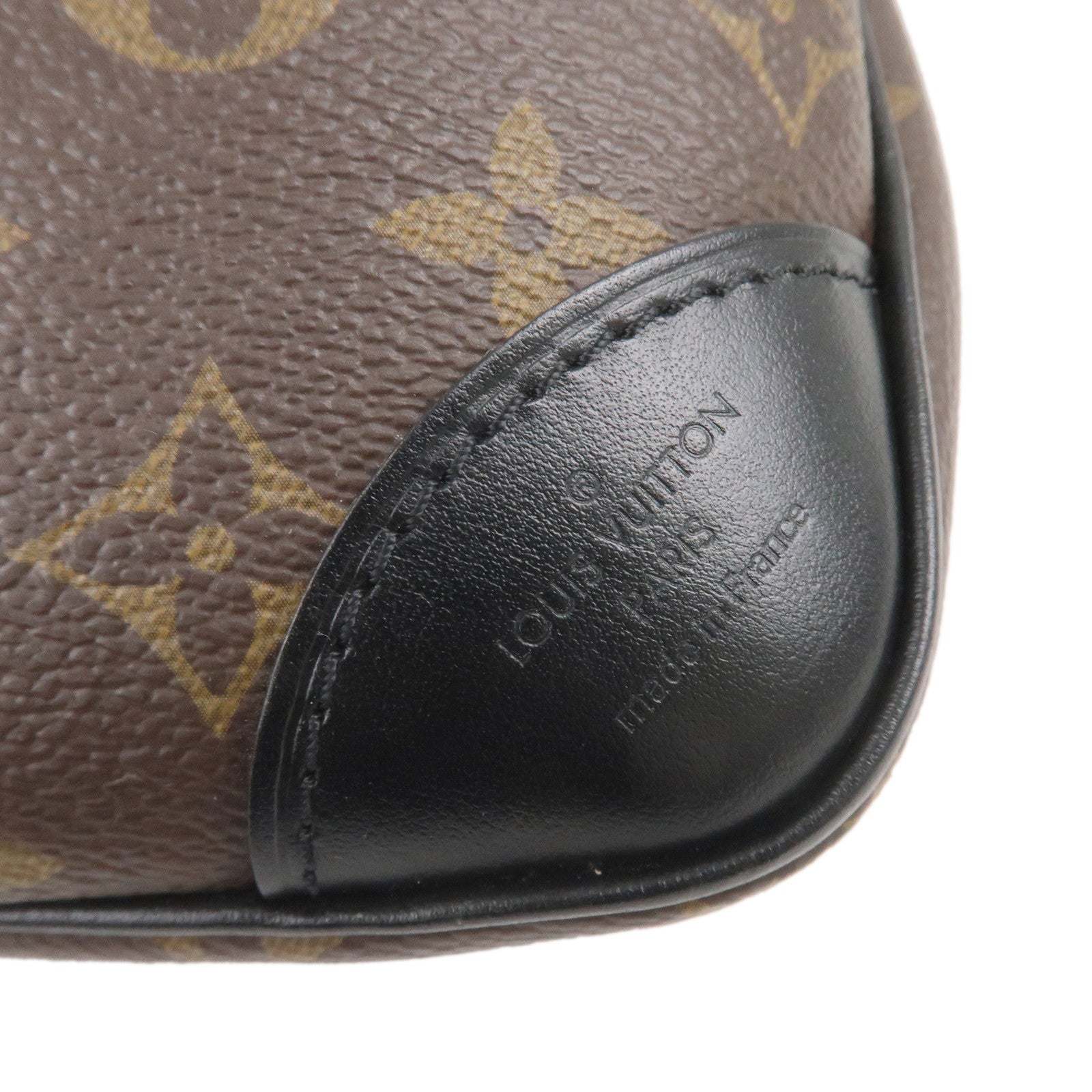 Louis Vuitton Monogram Macassar Odeon NMPM Bag Noir M45353